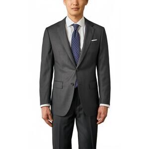 NEW SPIER & MACKAY red label wool contemporary suit jacket in charcoal